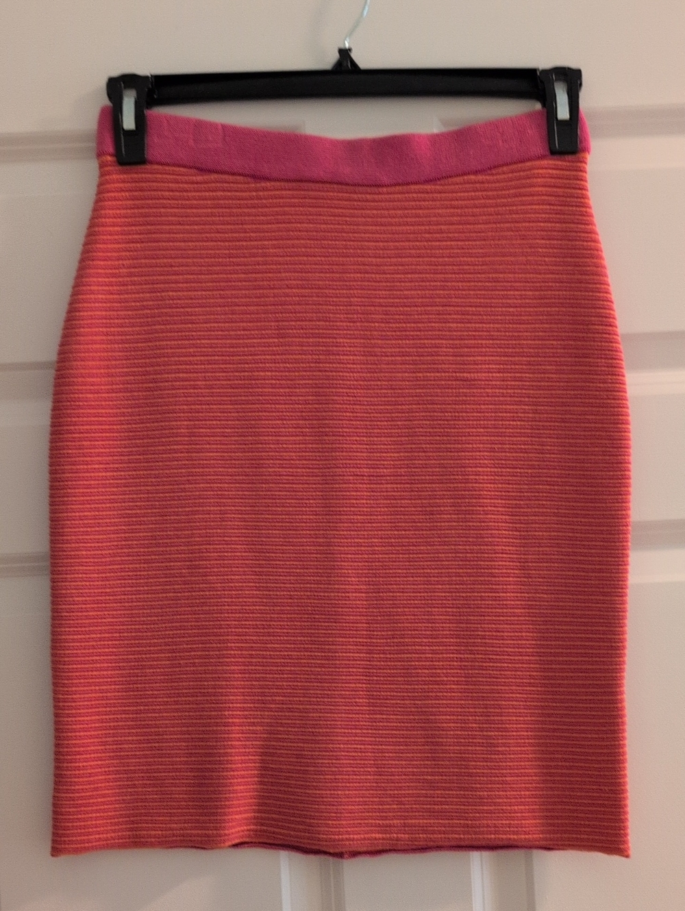 J. McLaughlin Ribbed Knit Pencil Skirt Size S Casual Preppy Coastal Resort Wear